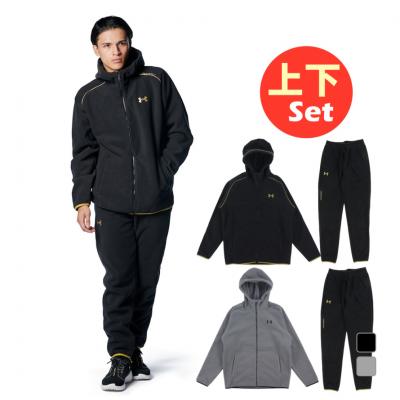UNDER ARMOUR 野球ウェア　上下セット　ブラックブラウン　Lサイズ UNDER ARMOUR 野球ウェア 上下セット ブラックブラウン Lサイズ