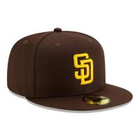 ニューエラ 59FIFTY MLBオンフィールド サンディエゴ・パドレス ゲーム キャップ 13554976 帽子 ： ブラウン×イエロー NEW ERA | アルペングループヤフー店