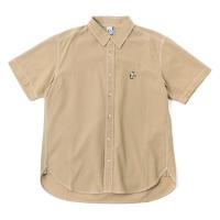 チャムス メンズ アウトドア 半袖シャツ ヤーンダイドシャンブレーショートスリーブシャツ CH02-1195 B001 : ベージュ CHUMS | アルペングループヤフー店