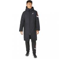 アシックス メンズ ベンチコート A-I-M中わたロングコート A-I-M WIND BREAKER PATTED LONG COAT 2031E277 001 アウター ： ブラック asics | アルペングループヤフー店