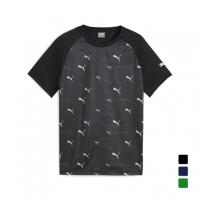 プーマ ジュニア キッズ 子供 半袖 機能 Tシャツ ACTIVE SPORTS ポリ AOP Tシャツ 681359 スポーツウェア PUMA | アルペングループヤフー店