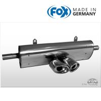 FOX フォックス オールステンレスマフラー（リアマフラー） PORSCHE Boxster (986) / ボクスター (986) 2.5用 115ｘ85mm オーバル ダブル | SPORT EXHAUST SHOP ALPHA