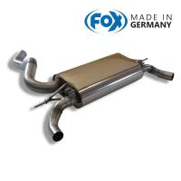 FOX フォックス オールステンレスマフラー（リアマフラー） ルノー ルーテシア4 ルノースポール用 (純正テールエンドを使用) | SPORT EXHAUST SHOP ALPHA