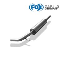 FOX フォックス オールステンレスマフラー（フロントマフラー） VOLKSWAGEN Polo (6N) / ポロ (6N) 1.6用 | SPORT EXHAUST SHOP ALPHA