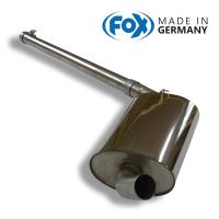 FOX フォックス オールステンレスマフラー（センターマフラー） VOLKSWAGEN ゴルフ2 CLi/GLi/CLD/CLD ターボ、ジェッタ2 CLi/GLi用 | SPORT EXHAUST SHOP ALPHA