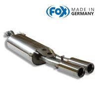 FOX フォックス オールステンレスマフラー（リアマフラー） VOLKSWAGEN Vento / ヴェント 1.8/2.0用 76mm ダブル | SPORT EXHAUST SHOP ALPHA