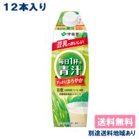 伊藤園 ごくごく飲める 毎日1杯の青汁 まろやか豆乳ミックス 1000ml x 12本（6本x2ケース）紙パック 送料無料 別途送料地域あり | アクアライフサービス