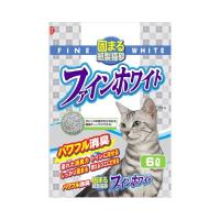 『おひとり様3個まで』 常陸化工 ファインホワイト オシッコの色がわかる紙製猫砂 6L | ドラッグスーパー alude