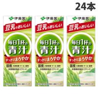 伊藤園 毎日一杯の青汁 まろやか豆乳ミックス 200ml×24本 | ドラッグスーパー alude