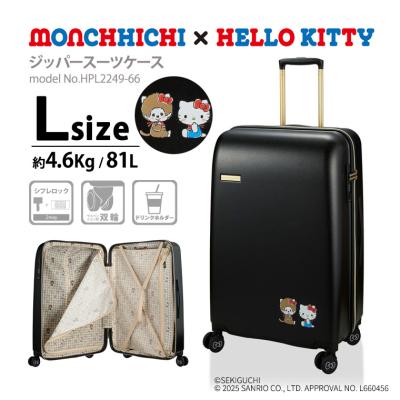 ハローキティ リボン柄キャリーケース ピンク 小型 ハローキティ