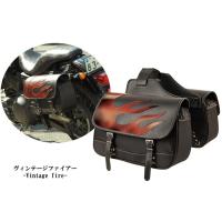 DEGNER ナイロンダブルサドルバッグ /ヴィンテージファイヤー | ハーレーパーツ店アンバーピース