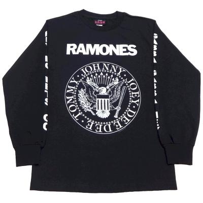 【美品】RAMONES 長袖Tシャツ黒　L ラモーンズ 長袖（メンズ半袖Tシャツ、カットソー）｜トップス