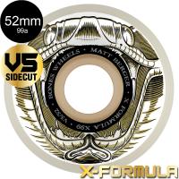 BONES WHEELS ボーンズ ウィール 52mm X-FORMULA BERGER BATTLESNAKE V5 99A WHEELS ハードウィール 4個セット エックスフォーミュラー X99 スケボー (2404) | American Street Style