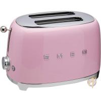 スメッグ トースター SMEG TSF01PKUS レトロデザイン 2スライス トースト ピンク 送料無料 | アメリカ輸入プロ