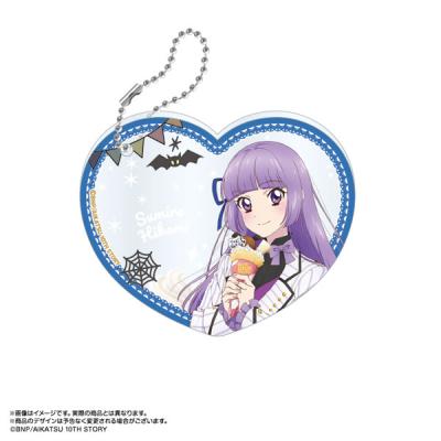 【48】アイカツ まるい缶バッジ&カラビナキーホルダーセット② 氷上スミレ