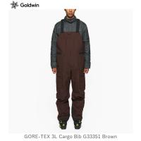 ゴールドウイン スキーウェア 2023 2024 GOLDWIN GORE-TEX 3L Cargo Bib G33351 Brown メンズ  ビブパンツ つなぎ | オールマウンテンスポーツDoing