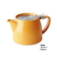 FOR LIFE スタンプティーポット Mandarin 530ml Stump Teapot 片手で注げる便利な設計 茶器 紅茶 お茶 ハーブ | 珈茶問屋アンジェ