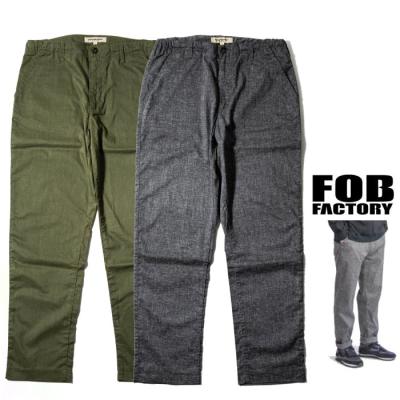 FOB FACTORY メンズチノパンツ（色：カーキ系）｜ボトムス、パンツ