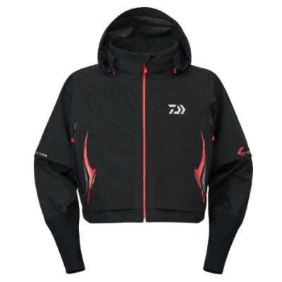 Daiwa ゴアテックス 防水防寒フィッシングジャケット フード付き 上下 黒 ダイワ ゴアテックス（フィッシングスーツ（上下セット