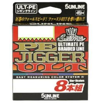 サンライン　ULT PE ライン　3号　1200m ソルティメイト サンライン PEジガー ULT 8本組 3号 50lb 300m sunline