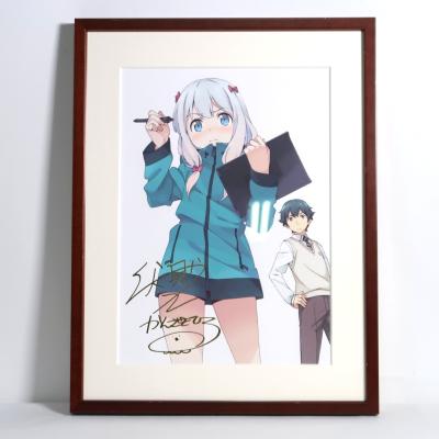 複製原画 サイン 現代 OIL 直筆サイン入り特殊印刷額装複製原画 彩助
