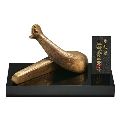 Amazon.co.jp: 干支置物 巳 み 蛇 へび 鋳鉄製 三枝惣太郎作 金