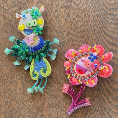 タグ付✨オレボレブラアルベロベロぶたさんチュニックワンピ ビーズ