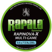 Rapala(ラパラ) PEライン ラピノヴァX マルチゲーム 200m 0.6号 13.9lb 4本編み ライムグリーン RLX200M06L | ANR trading