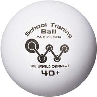 [ザ] ワールドコネクト 卓球 ボール TWC スクール トレーニングボール 40＋ 100球入 DV010 ホワイト | ANR trading