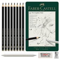 Faber-Castell Pitt マット鉛筆セット グラファイトスケッチセット 11点 グラファイト鉛筆8本 描画アクセサリー [日本正規品 | ANR trading