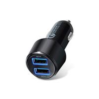 エレコム シガーチャージャー2USBポート自動識別QuickCharge3.0 MPA-CCUQ05BK | ANR trading