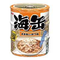 アイシア 海缶ミニ3P ささみ入りかつお 180g (60g×3缶) ☆ペット用品 ※お取り寄せ商品賞味期限：3ヵ月以上 | あんしん通販リリーフYahoo!店