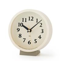 レムノス 置き時計 電波時計 m clock アイボリー MK14-04 IV Lemnos 時計 電波 置時計 | アントデザインストア