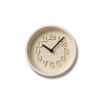 レムノス Lemnos 小さな時計 掛け時計 置き時計 アイボリー WR07-15IV おしゃれ かわい | アントデザインストア