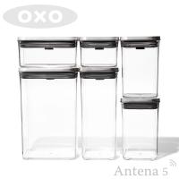 OXO ステンレスポップコンテナ 6ピースセット オクソー ストッカー 保存容器 ストック 北欧 スタッキング | Antena5 Yahoo!ショッピング店