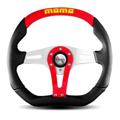 MOMO CORSE モモコルセ ステアリング 35φ赤革 MOMO ステアリング 35（ハンドルカバー、ステアリング）（色