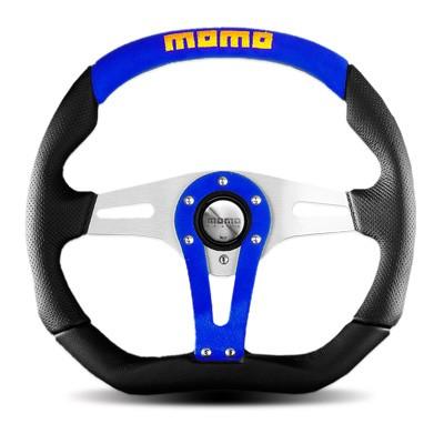 MOMO ステアリング  ブルー Amazon | 【直輸入品】MOMO モモ ハンドル ステアリング DRIFTING ド