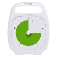 【正規品】TIME TIMER タイムタイマー プラス 5分 18cm ハンドル付き ホワイト TT05-W 時間管理 | aobashop