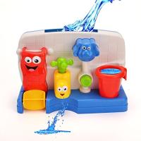 ミニ浴室玩具セット 入浴おもちゃ お風呂用 水遊び ミニ水車 蛇口 噴水 象 知育玩具 | aobashop