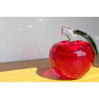 サンキャッチャー クリスタル ガラス りんご 置物 インテリア 林檎 オブジェ 50 mm (レッド) | aobashop