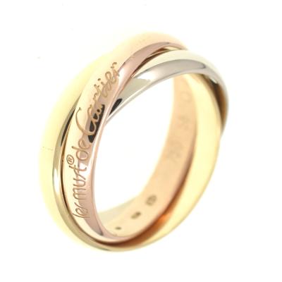 カルティエ トリニティリング 750 スリーカラー 69号 29号 希少 メンズ カルティエ トリニティリング 750 スリーカラー 69号 29号 希少 メンズ