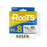 ゴーセン(GOSEN) ROOTS PE×8 マルチカラー 300m 0.6号  ルーツ PEライン 14ｌｂ 8ブレイド 8X 8本編み 8本組 エギング ティップラン | アオリイカ釣具 あおりねっとSHOP