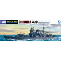 [予約2024年5月再生産予定]日本海軍 重巡洋艦 筑摩 (ちくま) 1/700 ウォーターライン No.332 プラモデル | 青島文化教材社 online shop