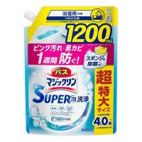 花王(株) バスマジックリン SUPER泡洗浄 香りが残らないタイプ つめかえ用 1200mL | 青空BLUE