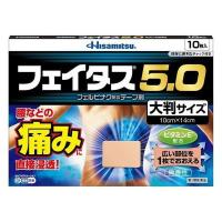 【第2類医薬品】《久松製薬》 フェイタス5.0 大判サイズ 10枚 フェルビナク配合テープ剤 微香性 ★定形外郵便★追跡・保証なし★代引き不可★ | 青空BLUE