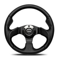 MOMO/モモ ステアリング ジェット ブラックレザー カーボンインサート 320mm J-1 | オートパーツエージェンシー
