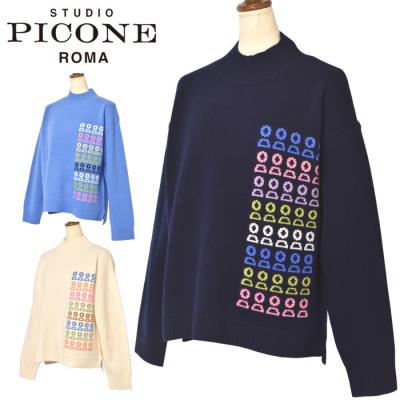 【新品】PICONE ROMA ピッコーネローマ　ノーカラーカーディガン　ニット スタジオ ピッコーネ studio picone romaのおすすめ人気商品一覧 通販
