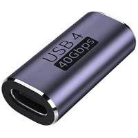 USB C 中継アダプタ メス to メス(1個セット)KEZAIZHE 40Gbps 高速データ転送 100W/5A&amp; 8K@60Hz映像出力タイプ USB-C Type C 延長コネクタ USB4メス | APMストア