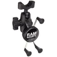 ラムマウント(RAM MOUNTS) マウントセット Xグリップ&amp;バーマウントベース (ショートアーム)バー径19mm-25.4mm スマートフォン用 ブラック RAM-B-408- | APMストア