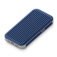 Premium Style ハイブリッドフリップケース ブルー iPhone 14 Pro | AB-Next